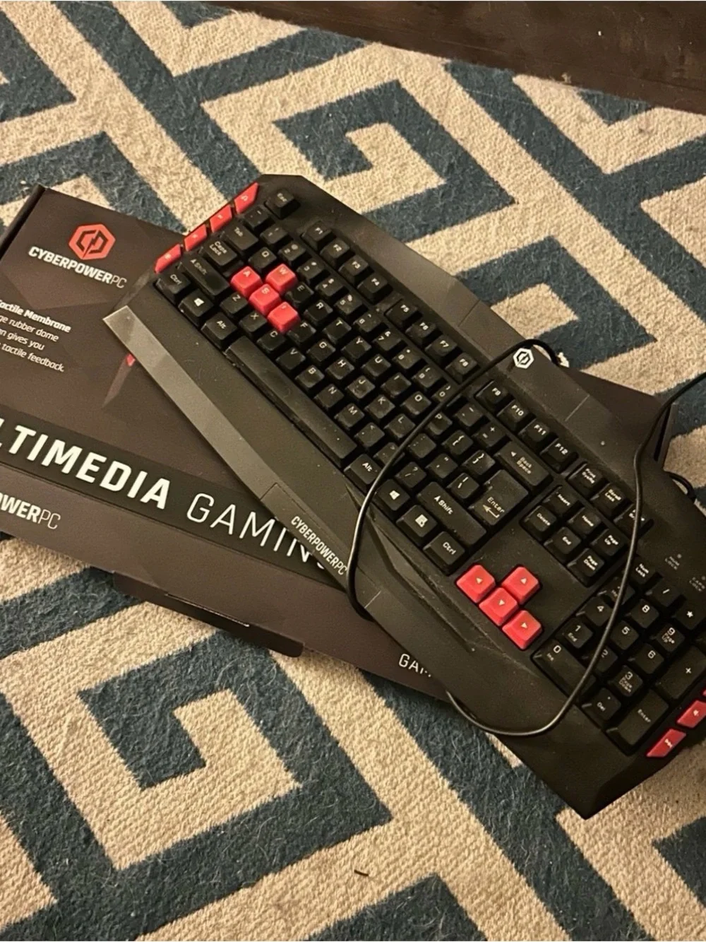 CyberPowerPC Black & Red Gaming Keyboard
